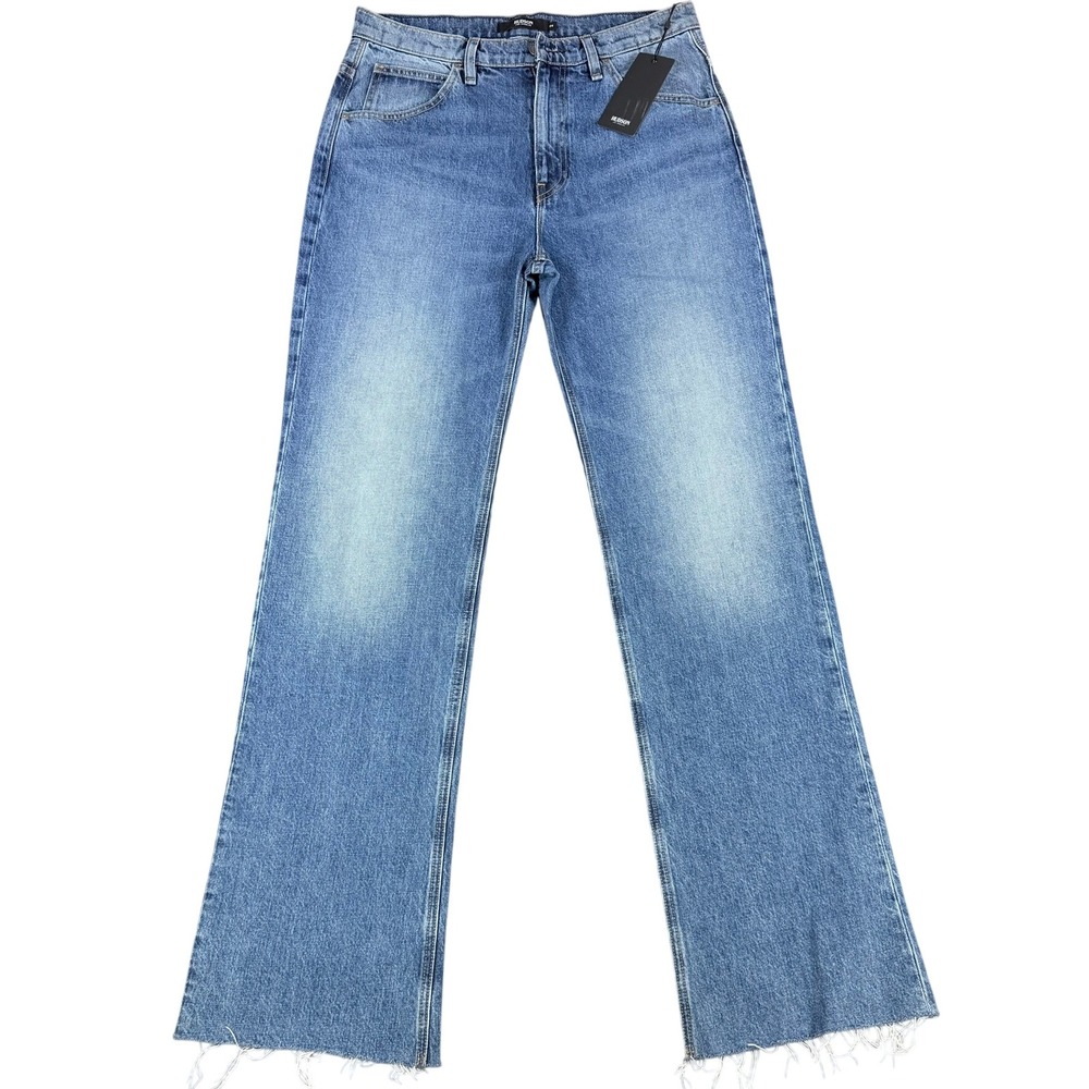 Hudson Sloane Womens Jeans Size 28 Blue Distressed Raw Hem High Rise W2050DJR